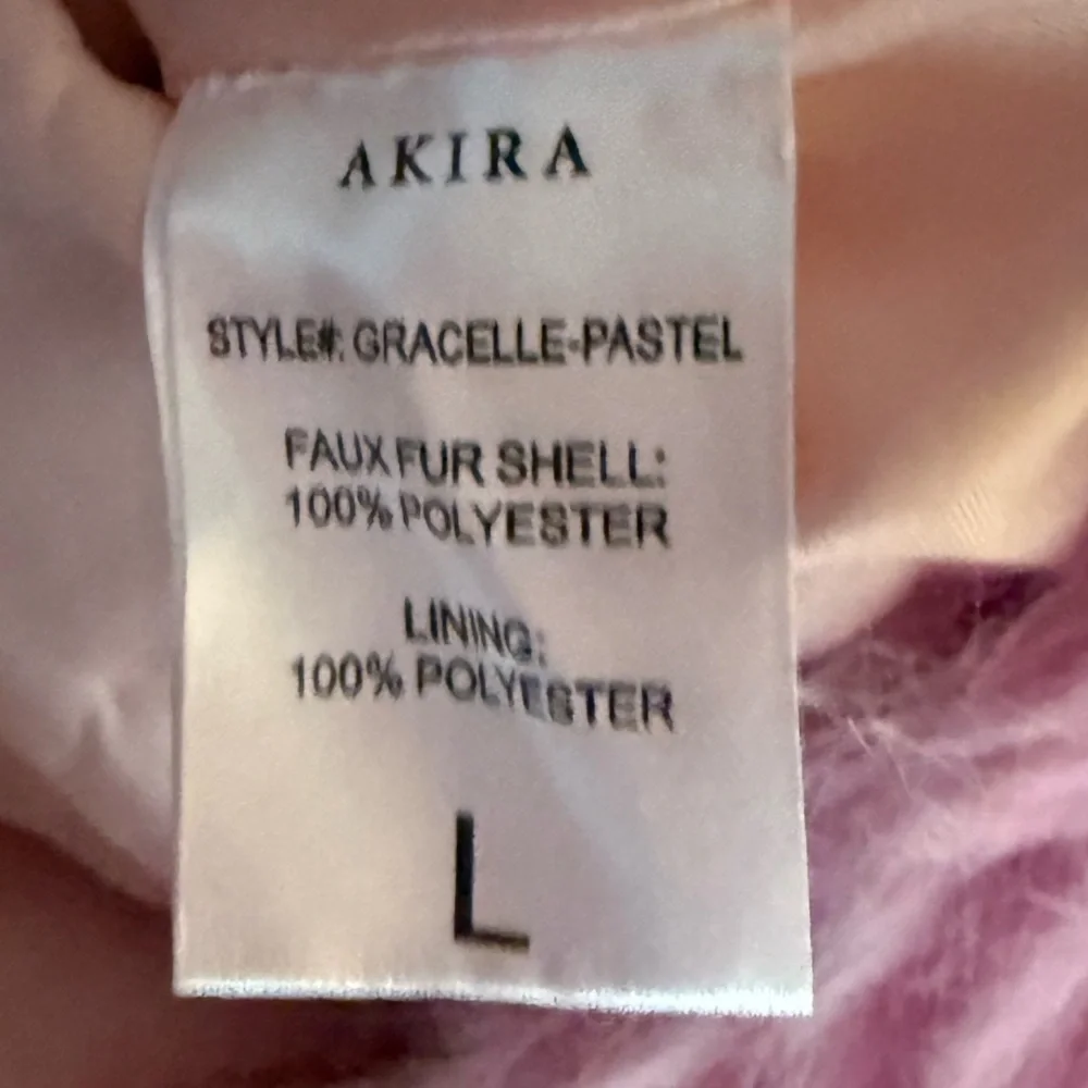 AKIRA NWT Stunning Multicolor Faux Fur Cropped Teddy Hooded Jacket (0722) - Picture 14 of 15